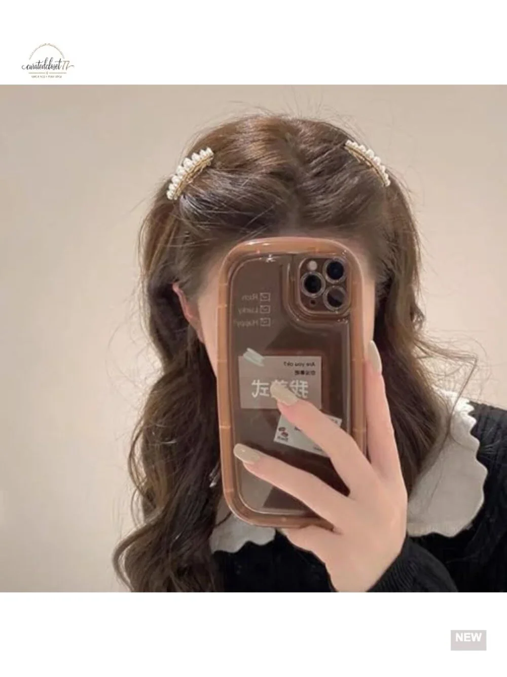 Pearl Hair Clips for Women, Gold Barrettes, Decorative French Hair Accessories